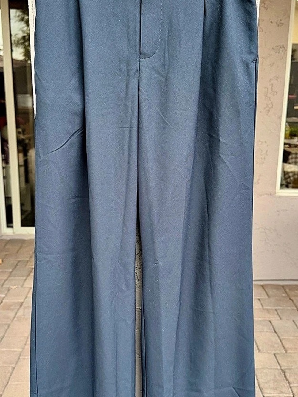 Beyond Yoga Status Pleated 31in Wide Leg Trouser Black XS